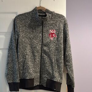Wisconsin Badgers Gray Full-Zip Jacket